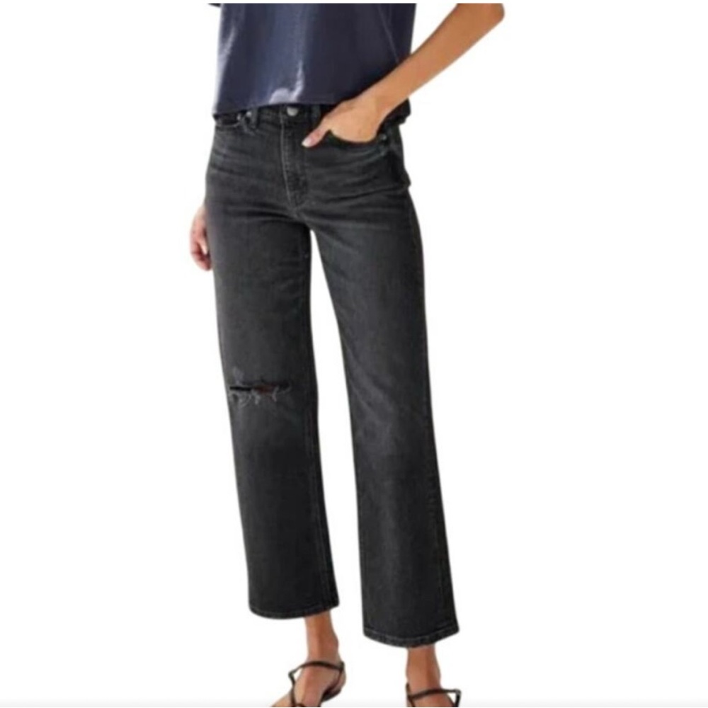 AYR Black “The Easy Easy” Straight Leg Jeans with Relaxed Fit